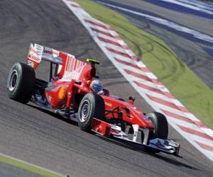 Puzzle Fernando Alonso - Ferrari - Bahreïn 2010