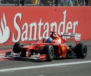 Puzzle Fernando Alonso - Ferrari - Grand Prix d'Italie 2012, 3e classés