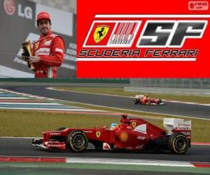 Puzzle Fernando Alonso - Ferrari - Grand Prix de Corée du Sud 2012, 3e classés