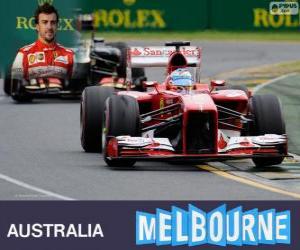 Puzzle Fernando Alonso - Ferrari - Grand Prix d'Australie 2013, 2º classé