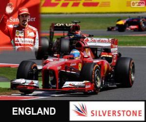 Puzzle Fernando Alonso - Ferrari - Grand Prix de Grande-Bretagne 2013, 3e classés