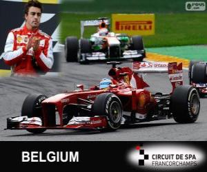 Puzzle Fernando Alonso - Ferrari - Grand Prix de Belgique 2013, 2º classé