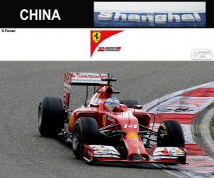 Puzzle Fernando Alonso - Ferrari - Grand prix de la Chine de 2014, 3e classés