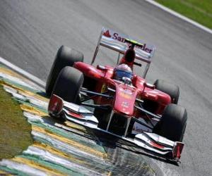 Puzzle Fernando Alonso - Ferrari - Interlagos 2010