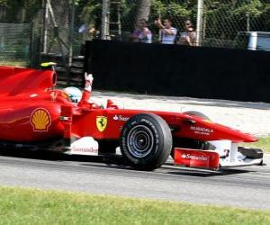 Puzzle Fernando Alonso - Ferrari - Monza 2010