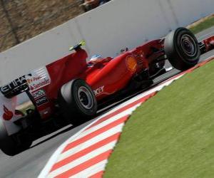 Puzzle Fernando Alonso - Ferrari - Silverstone 2010
