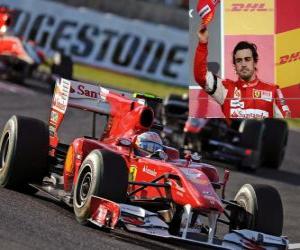Puzzle Fernando Alonso - Ferrari - Suzuka 2010 (3e place)