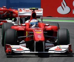 Puzzle Fernando Alonso - Ferrari - Valencia 2010