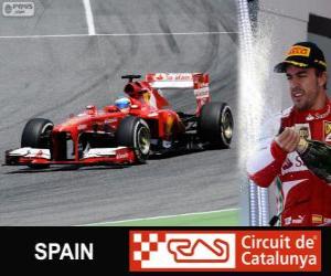 Puzzle Fernando Alonso fête sa victoire dans le Grand Prix d'Espagne 2013
