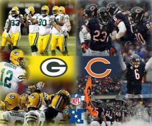 Puzzle Final Championnat 2010-11 NFC, Green Bay Packers vs Chicago Bears