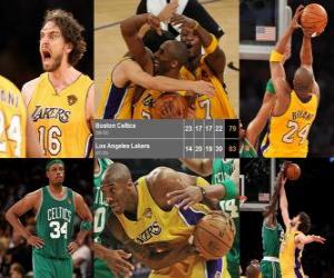 Puzzle Finales NBA 2009-10, Game 7, les Boston Celtics 79 - Los Angeles Lakers 83