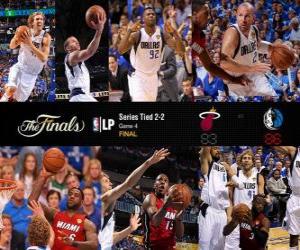 Puzzle Finales NBA 2011, 4 e partie, 83 Miami Heat - Dallas Mavericks 86