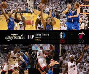 Puzzle Finales NBA 2011, Game 2, Dallas Mavericks 95 - Miami Heat 93