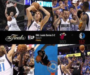 Puzzle Finales NBA 2011, Partie 5, 103 Miami Heat - Dallas Mavericks 112