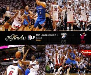 Puzzle Finales NBA 2012, 3ème partie, Oklahoma City Thunder 85 - Miami Heat 91