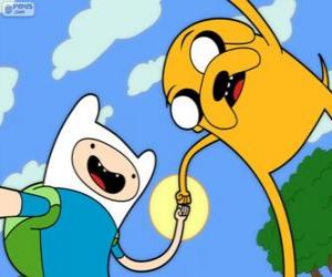 Puzzle Finn et Jake, deux grands amis à Adventure Time