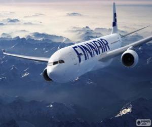 Puzzle Finnair, compagnie aérienne en Finlande