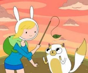 Puzzle Fionna et Cake, deux des personnages du Temps de l'Aventure