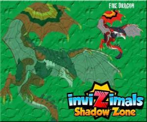 Puzzle Fire Dragon. Invizimals Shadow Zone. Les dragons qui jettent le feu de leurs bouches aurait pu le craindre, depuis les temps anciens