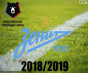 Puzzle FK Zenit, champion 2018-2019