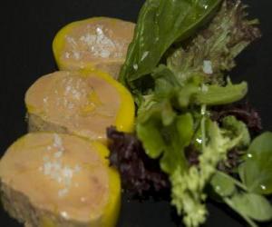 Puzzle Foie gras mi-cuit avec de la salade