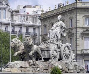 Puzzle Fontaine de Cibeles, Madrid, Espagne