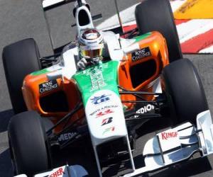 Puzzle Force India Adrian Sutil - - Monte-Carlo 2010