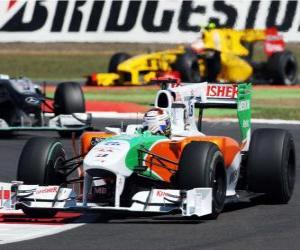 Puzzle Force India Adrian Sutil - - Silverstone 2010