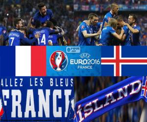 Puzzle FR-IS, quarts de finale Euro 2016