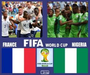 Puzzle France - Nigéria, huitième de finale, Brésil 2014