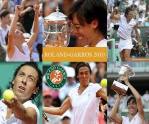 Puzzle Francesca Schiavone Garros 2010 Roland Champion