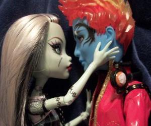 Puzzle Frankie Stein et Hold Hyde, couple de Monster High