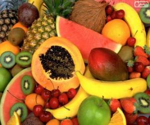 Puzzle Fruits tropicaux