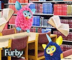 Puzzle Furbys dans la bibliothèque