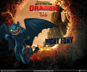 Puzzle Furie Nocturne, le dragon plus rares et les plus intelligents