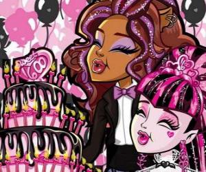 Puzzle Fête d'anniversaire sur Monster High
