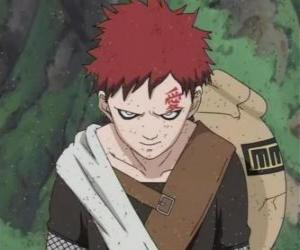 Puzzle Gaara est un ninja de Sunagakure, le Village de Suna, village caché du Sable