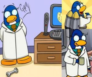 Puzzle Gary l'inventeur local du Club Penguin