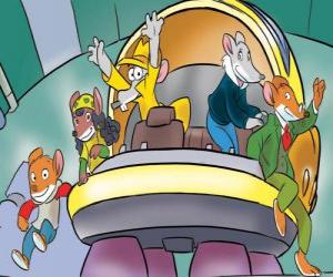 Puzzle Geronimo Stilton, avec d'autres personnages