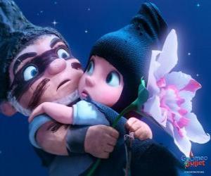 Puzzle Gnoméo et Juliette, dans une scène du film