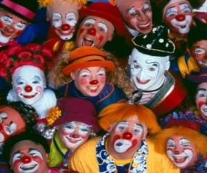 Puzzle Groupe de clowns