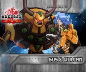 Puzzle Gus et Bakugan Vulcan