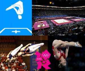 Puzzle Gymnastique trampoline - Londres 2012 -