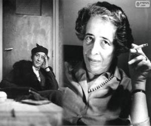 Puzzle Hannah Arendt, philosophe allemande et naturalisé américain d'origine juive