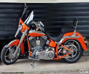 Puzzle Harley Davidson Orange