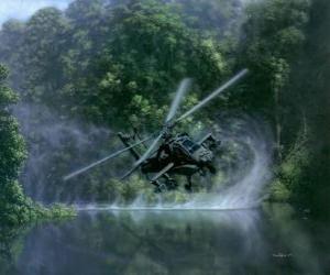 Puzzle Hélicoptère AH-64 Apache