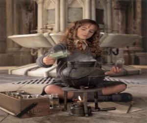 Puzzle Hermione Granger, ami de Harry, faire une potion