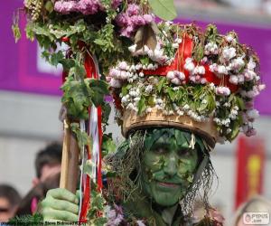 Puzzle Homme vert, Carnaval