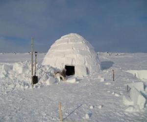 Puzzle Iglou, dôme maison de neige