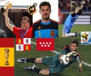 Puzzle Iker Casillas (le saint de Móstoles) gardien de but de la sélection espagnole